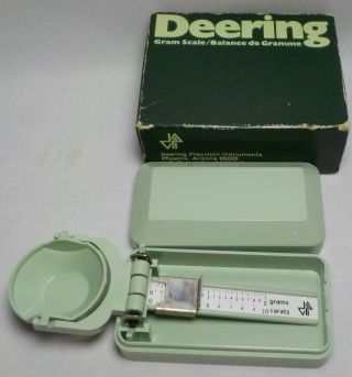 Deering Precision Instruments 2 Grams Carat Scale / Balance.  Vintage Rare