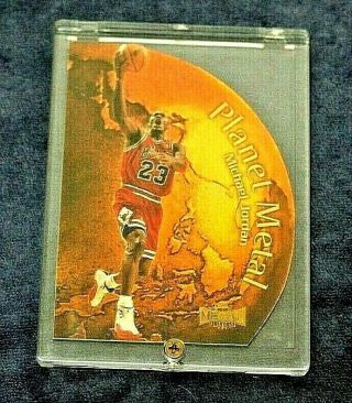 1998 Michael Jordan Skybox Diecut Metal Universe Pm1 Rare In Scredown