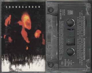 Soundgarden - Superunknow Rare Clear Tape 1994 A&m Canada Temple Of The Dog