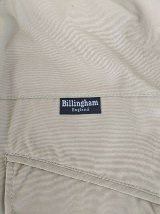 Rare Billingham Photo Vest Brown Khaki Color Multiple Pocket Padded Large EUC 2