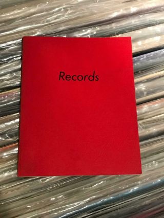 Ed Ruscha Limited Edition " Records " 1971 Booklet Art Book/ Zine Rare