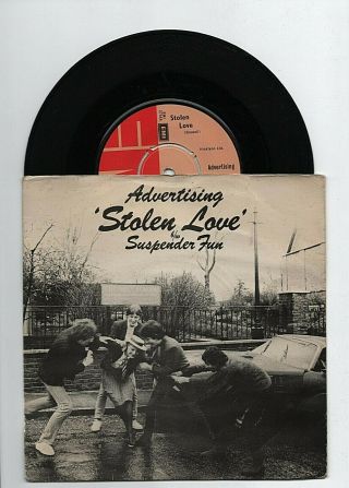 Advertising - Stolen Love 7 " 45 Vinyl Rare 1977 Uk Power Pop Mod Single
