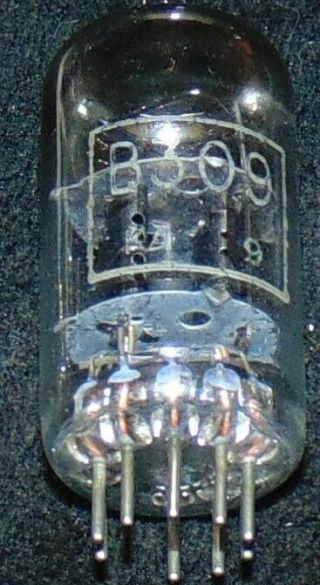 EXTREMELY RARE ECC81 B309 Tube Gold lion GEC Black Plate [] Square getter 12at7 2