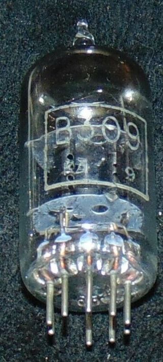 EXTREMELY RARE ECC81 B309 Tube Gold lion GEC Black Plate [] Square getter 12at7 3