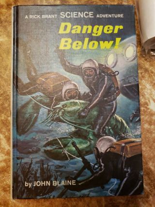 Rick Brant Science - Adventure 23 Danger Below John Blaine 1968 Very Very Rare