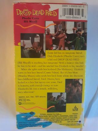 Drop Dead Fred VHS (1991) Rik Mayall,  Phoebe Cates Movie RARE OOP Cult Comedy 3