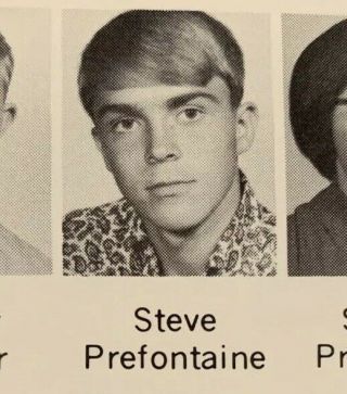 Steve Prefontaine Grade 11 High School Yearbook 1968 Nr Rare Find Many Pics