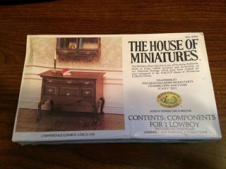 1/12 Chippendale Lowboy Kit 40024 House Of Miniatures Open Complete