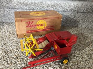 Rare Vintage Farm Tractor Toy Reuhl Massey Harris Clipper Combine Truck