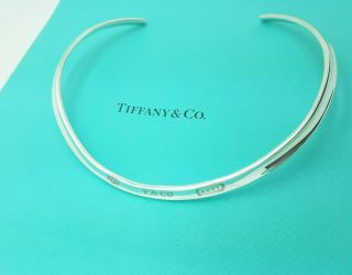 Tiffany & Co Rare 1837 Sterling Silver Collar Choker Necklace Full Uk Hallmark