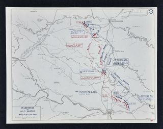 West Point Civil War Map Battle Of Wilderness To Cold Harbor - Hanover Junction