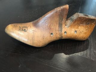 Vintage - Antique Wood Shoe Last Form Mold Size 5