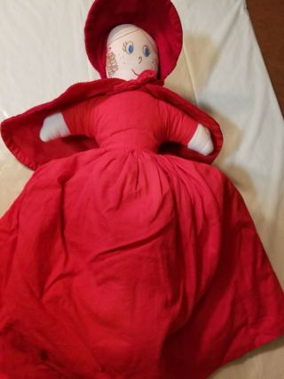 Vintage Topsy Turvy Little Red Riding Hood Wolf Grandma Flip Reverse Doll