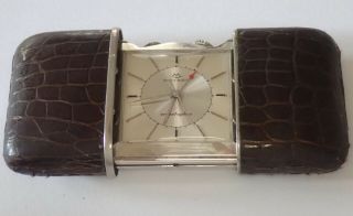 Rare Vintage Movado Ermeto Travel Alarm Pocket Watch