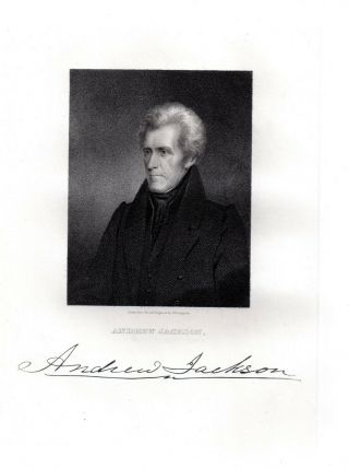 Andrew Jackson 7th President Of United States 1829 - 1837 Old Hickory Freepost