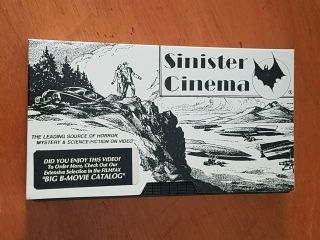 Sinister Cinema X2 Screaming Skull Black Sunday Vhs Rare Horror
