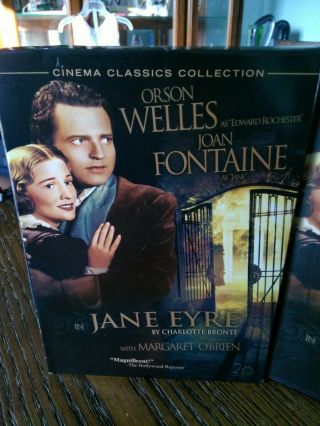Jane Eyre Dvd,  2007 Rare W/ Slip Case Insert & Cards Orson Wells Joan Fontaine