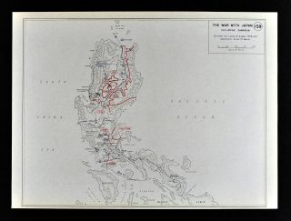 West Point Wwii Map War With Japan Philippines Battle Of Luzon Manila Baguio