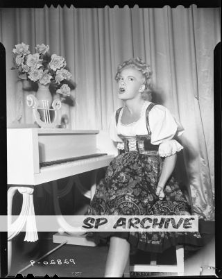 Rare 1940s 4x5 Negative Movie Tv Comedian Actress Betty Hutton 03