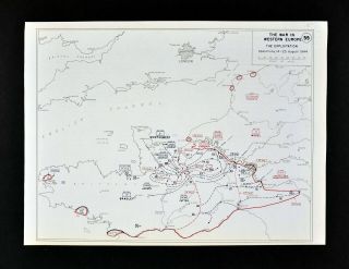 West Point Wwii Map Battle Of Chambois Or Falaise Pocket Allied Victory Normandy