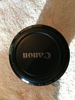 Canon Ef 35 Mm F/2.  0 Is Ums Wide Angle Lens,  Hood Cover.  Rarely.