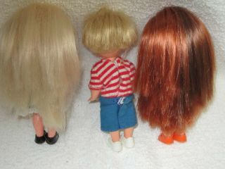 1994 (3) Vintage Mattel Kelly,  Tommy & Crissy Barbie siblings Dressed 3