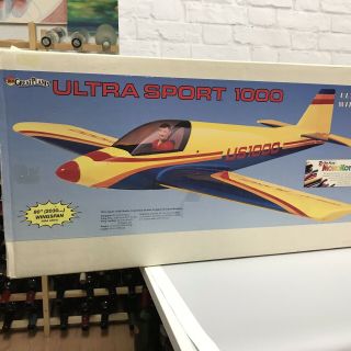 Rare Ultra Sport 1000 R/c Airplane Kit Vintage By Great Planes