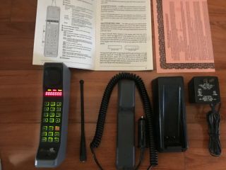 Vintage Rare Motorola Dynatac 8000F Thick Brick Cell Phone Cellular Mobile Old 3