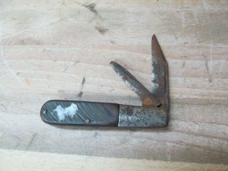 Antique 2 Blade Boker Folding Pocket Knife Barlow