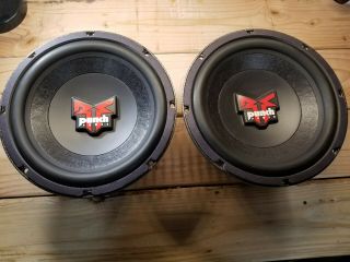 Rockford Fosgate Punch Power 10 " Subwoofers Old School Rare