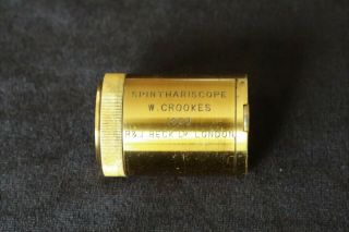 Rare " Spinthariscope " W.  Crookes 1903.  R & J.  Beck Ltd.  London.  &