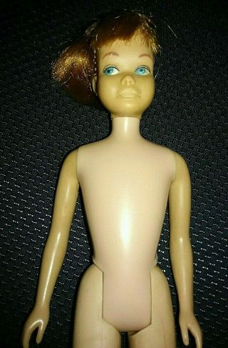 Vintage 1963 Red Head Barbie Skipper Doll Clicking Bendable Knees