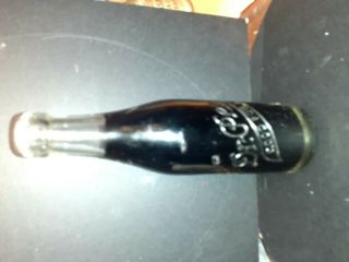 Vintage Dr.  Pepper Grenade Bottle 6 Oz.  Rare Clear Size.  Full.