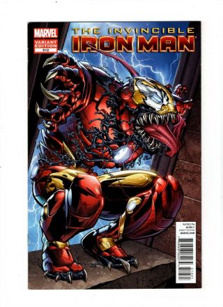 Iron Man 512 Venomized Variant Cover Nm - 9.  2 Marvel Rare 1:50