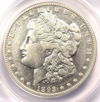 1893 - O Morgan Silver Dollar $1 - Anacs Vf25 Detail - Rare Date - Certified Coin