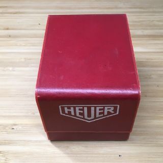 Rare Vintage Heuer Watch Box,  Red.