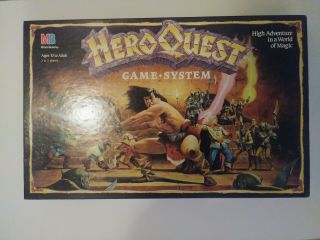 , Never Played Hero Quest 1990 Board Game 100 Complete Rare Vintage