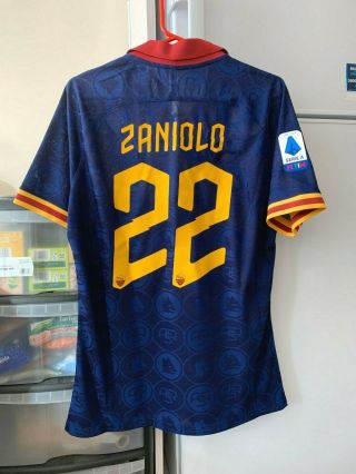 OFFICIAL AS ROMA PLAYER ISSUE ZANIOLO MATCH SHIRT JERSEY ITALY MAGLIA RARE MILAN 2