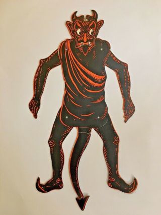 1920s Vintage Beistle Devil Halloween Die Cut - Rare