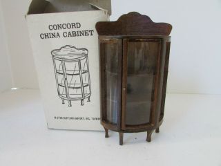 Doll House Furniture Concord Miniatures China Cabinet Curio 3738 L165b