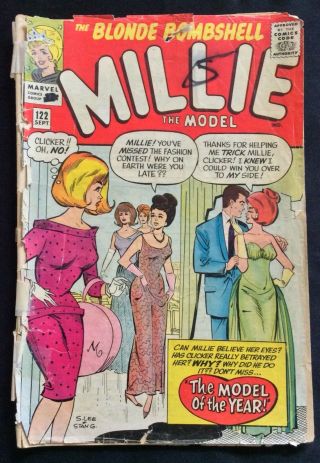 1964 Millie The Model Comic Book W/ Paper Dolls,  122,  Stan Lee Art