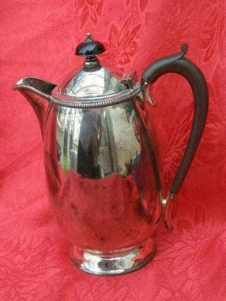 Antique Silver Plated Epns Afternoon Tea Teapot Hot Water Jug Or Coffee Pot.