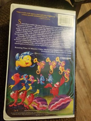 Rare Black Diamond VHS The Little Mermaid (Banned Cover) 2