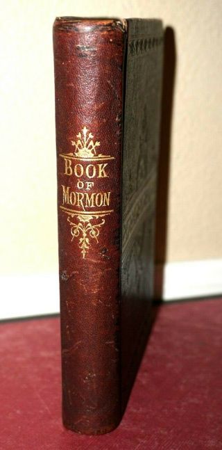 1907 Leather Book Of Mormon Scarce Salt Lake City Edition Vintage Lds Rare