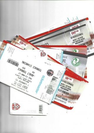2017 8 Rare Derry City League Tickets From Maginn Park Buncrana