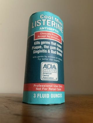 Nos Rare Vintage Listerine Mouthwash Bottle 1992