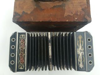 Rare German F.  Lange Chemnitzer Concertina.  Key Of ‘a’ From The Kosotka Chicago