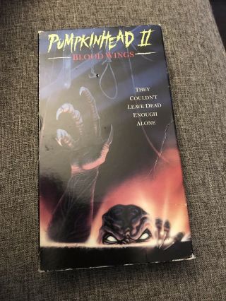 Pumpkinhead Ii 2 Blood Wings Vhs 1994 Horror Home Video Cult Tapes Rare