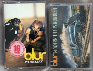 Blur X2 Rare Cassettes Modern Life Is Rubbish & Parklife