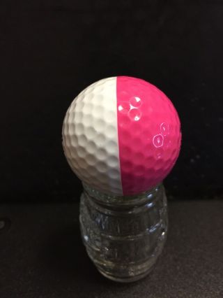 Vintage Ping Eye 2 Karsten Pink And White Old Golf Ball Rare Very Hard To Find